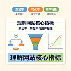 吴忠建站-理解网站核心指标：跳出率、转化率与用户粘性