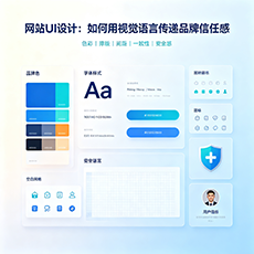 吴忠建站-网站UI设计：如何用视觉语言传递品牌信任感